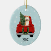 Ornament voor kerstrood Akita (Rechts)