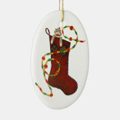 Ornament voor kerststaart met sokken (Rechts)