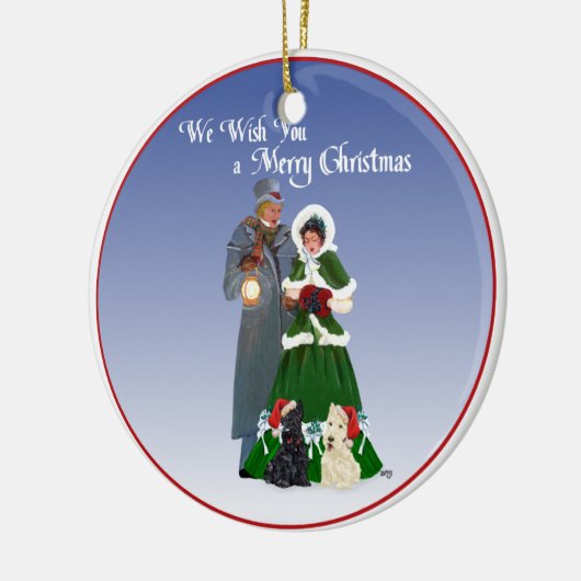 Ornament voor knuppels en zwarte honden (Links)