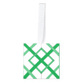 Ornament voor kubus - groene, onderling verbonden  (Voorkant)