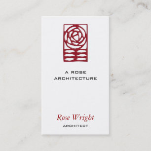 Ornament voor kunstwerken en kunstwerken van roos visitekaartje