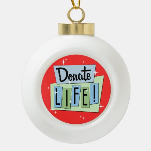 Ornament voor levensretro doneren (Voorkant)