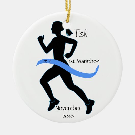 Ornament voor marathon-runner van Voman (Voorkant)