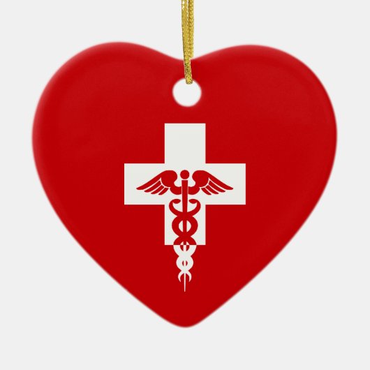Ornament voor medisch professioneel hart, aanpasse (Voorkant)