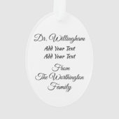 Ornament voor medische artsen (achterkant)