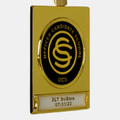 Ornament voor OCS-kerstbanner Verguld Banner Ornament (Rechts)