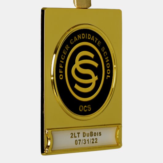 Ornament voor OCS-kerstbanner Verguld Banner Ornament (Rechts)