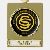 Ornament voor OCS-kerstbanner Verguld Banner Ornament (Voorkant)