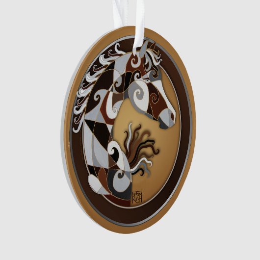 Ornament voor paardenkerstbomen (voorkant)