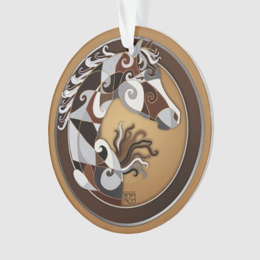 Ornament voor paardenkerstbomen (voorkant)