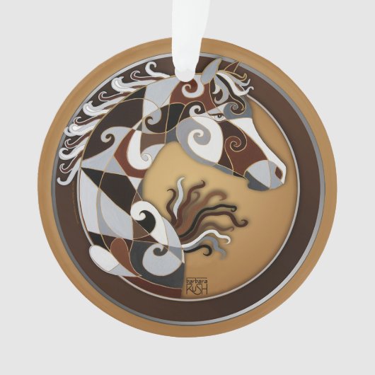 Ornament voor paardenkerstbomen (voorkant)