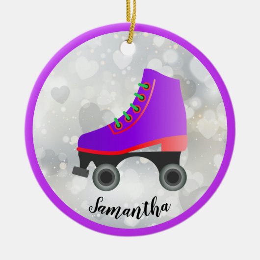 Ornament voor Paars en rood Schaats (Voorkant)