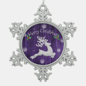 Ornament voor Paarse kerstreïndustrie (Voorkant)