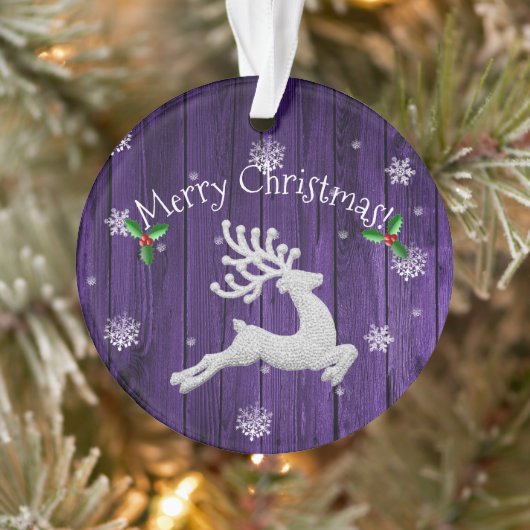 Ornament voor Paarse kerstreïndustrie (Boom)
