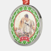 Ornament voor persoonlijk Verloving fotoMonogram (Links)