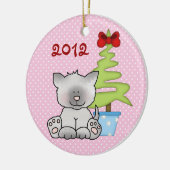 Ornament voor persoonlijke baby's met eerste kerst (Links)