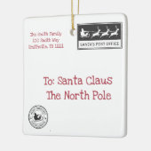 Ornament voor persoonlijke kerstbrief (Links)