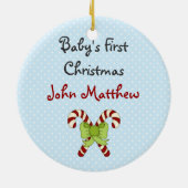 Ornament voor persoonlijke kerstmis voor baby's (Achterkant)