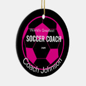 Ornament voor persoonlijke Voetbal coach (Rechts)
