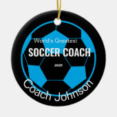 Ornament voor persoonlijke Voetbal coach (Voorkant)