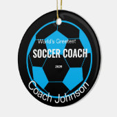Ornament voor persoonlijke Voetbal coach (Links)