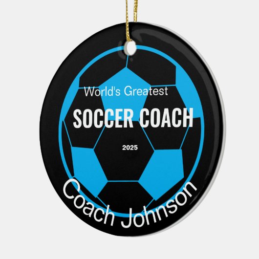 Ornament voor persoonlijke Voetbal coach (Links)