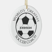 Ornament voor persoonlijke Voetbal coach (Rechts)