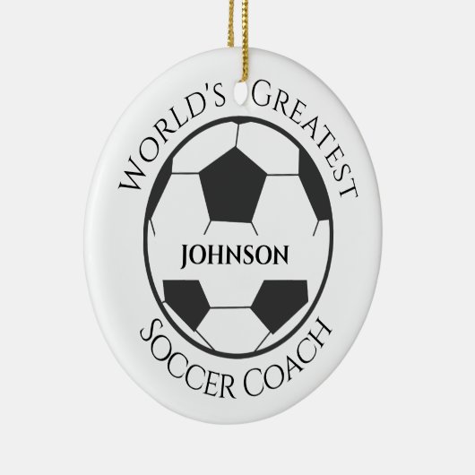 Ornament voor persoonlijke Voetbal coach (Rechts)