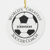 Ornament voor persoonlijke Voetbal coach (Voorkant)