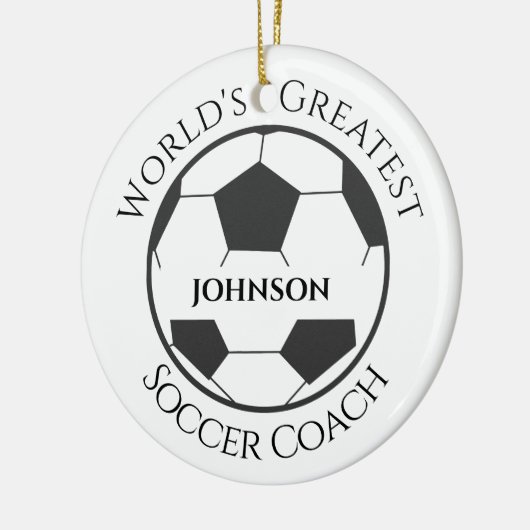Ornament voor persoonlijke Voetbal coach (Links)