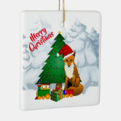 Ornament voor prettige kerstbevruchting (Rechts)