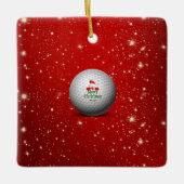 Ornament voor prettige kerstgolf-bal (Voorkant)