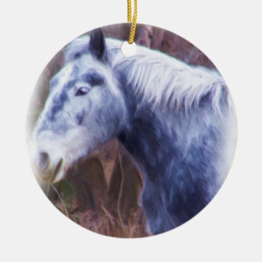 Ornament voor prettige kerstpaarden (Voorkant)