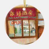 Ornament voor restaurants in Pike Place (Seattle,  (Voorkant)