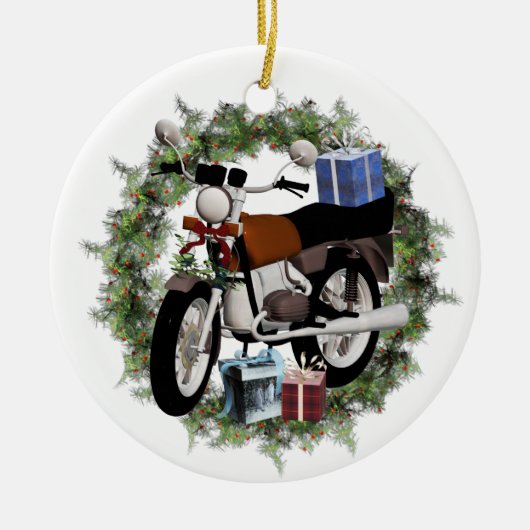 Ornament voor rondedag van motorfietsen en cadeaus (Voorkant)