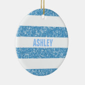 Ornament voor spinkelvormig glitter-look Stripes (Rechts)