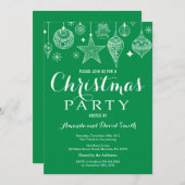 Ornament voor uitnodigingen voor kerst (Voorkant / Achterkant)