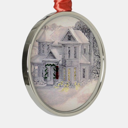 Ornament voor Victoriaans kersthuis (Rechts)