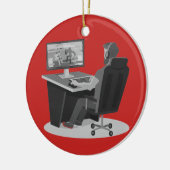 Ornament voor videogamer (Links)