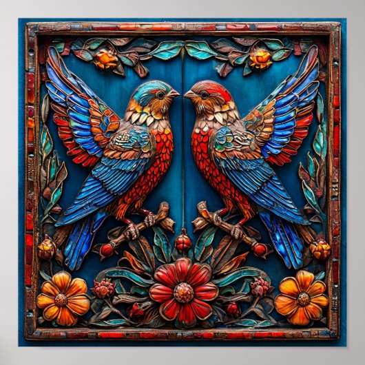 Ornament voor vogels poster (Voorkant)