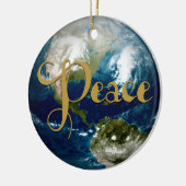 Ornament voor vrede op aarde met kerstbomen (Links)