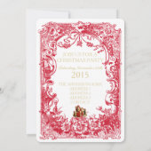 Ornament voor vrolijk kerstfeest - Uitnodiging Ka (Achterkant)