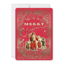 Ornament voor vrolijk kerstfeest  - Uitnodiging Ka