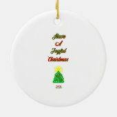 Ornament voor vrolijke kerstcirkel (Achterkant)