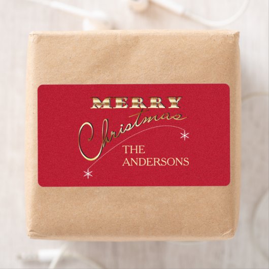 Ornament voor vrolijke kerstdagen - Etiket (Insitu)