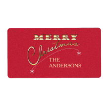 Ornament voor vrolijke kerstdagen - Etiket