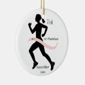 Ornament voor vrouwelijke marathon in roze (Rechts)