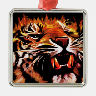 Ornament voor vuurkracht tijger