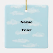 Ornament voor warme kerstweersvoorspellingen (Achterkant)