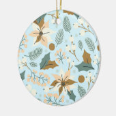 Ornament voor wintervakantie in Poinsettia (Links)